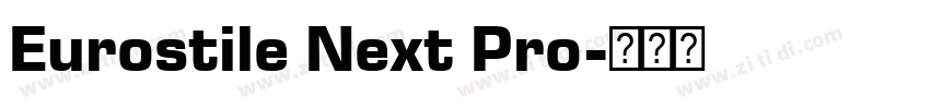Eurostile Next Pro字体转换
